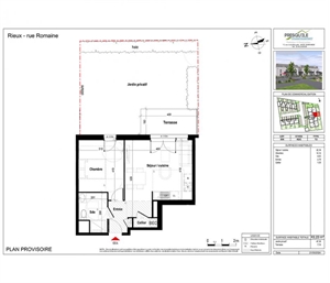 t2 à la vente -   56350  RIEUX, surface 43 m2 vente t2 - UBI433569134